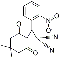 6,6-DIMETHYL-2-(2-NITROPHENYL)-4,8-DIOXOSPIRO[2.5]OCTANE-1,1-DICARBONITRILE Struktur