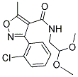 N-(2,2-DIMETHOXYETHYL)(3-(2-CHLOROPHENYL)-5-METHYLISOXAZOL-4-YL)FORMAMIDE Struktur