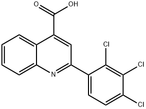 2-(2,3,4-TRICHLORO-PHENYL)-QUINOLINE-4-CARBOXYLIC ACID Struktur