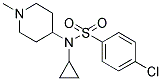 4-CHLORO-N-CYCLOPROPYL-N-(1-METHYLPIPERIDIN-4-YL)BENZENESULPHONAMIDE Struktur