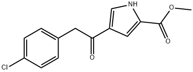 METHYL 4-[2-(4-CHLOROPHENYL)ACETYL]-1H-PYRROLE-2-CARBOXYLATE Struktur