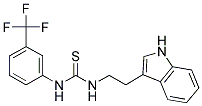 ((2-INDOL-3-YLETHYL)AMINO)((3-(TRIFLUOROMETHYL)PHENYL)AMINO)METHANE-1-THIONE Struktur