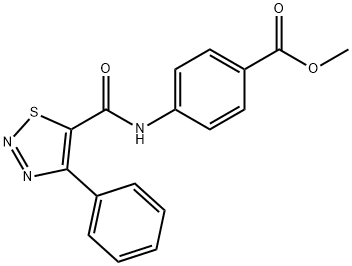 METHYL 4-([(4-PHENYL-1,2,3-THIADIAZOL-5-YL)CARBONYL]AMINO)BENZENECARBOXYLATE Struktur