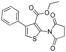 ETHYL 2-(2,5-DIOXOPYRROLIDIN-1-YL)-4-PHENYLTHIOPHENE-3-CARBOXYLATE Struktur