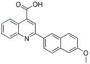 2-(6-METHOXY-NAPHTHALEN-2-YL)-QUINOLINE-4-CARBOXYLIC ACID Struktur