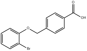 4-(2-BROMOPHENOXYMETHYL)BENZOIC ACID Struktur