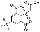 ([2,6-DINITRO-4-(TRIFLUOROMETHYL)PHENYL]SULFONYL)ACETIC ACID Struktur