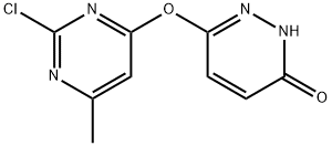 6-[(2-CHLORO-6-METHYLPYRIMIDIN-4-YL)OXY]PYRIDAZIN-3-OL Struktur