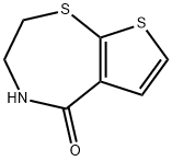 3,4-DIHYDROTHIENO[3,2-F][1,4]THIAZEPIN-5(2H)-ONE Struktur