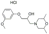 1-(2,6-DIMETHYLMORPHOLIN-4-YL)-3-(3-METHOXYPHENOXY)PROPAN-2-OL HYDROCHLORIDE Struktur