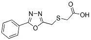 (5-PHENYL-[1,3,4]OXADIAZOL-2-YLMETHYLSULFANYL)-ACETIC ACID Struktur