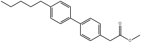 METHYL 2-(4'-PENTYL[1,1'-BIPHENYL]-4-YL)ACETATE Struktur