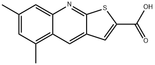 5,7-DIMETHYL-THIENO[2,3-B ]QUINOLINE-2-CARBOXYLIC ACID Struktur