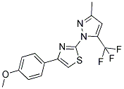 4-(4-METHOXYPHENYL)-2-[3-METHYL-5-(TRIFLUOROMETHYL)-1H-PYRAZOL-1-YL]-1,3-THIAZOLE Structure