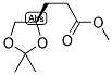 1,3-DIOXOLANE4-PROPANOIC ACID, 2,2-DIMETHYL-, METHYL ESTER (R) Struktur