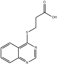 3-(QUINAZOLIN-4-YLTHIO)PROPANOIC ACID Struktur