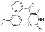 5-BENZOYL-4-(4-METHOXYPHENYL)-6-METHYL-3,4-DIHYDROPYRIMIDIN-2(1H)-ONE Struktur