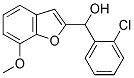 (2-CHLOROPHENYL)(7-METHOXY-1-BENZOFURAN-2-YL)METHANOL Struktur