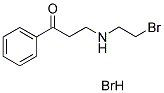 3-[(2-BROMOETHYL)AMINO]-1-PHENYLPROPAN-1-ONE HYDROBROMIDE Struktur