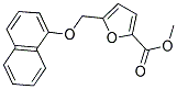 METHYL 5-[(1-NAPHTHYLOXY)METHYL]-2-FUROATE Struktur