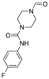 N-(4-FLUOROPHENYL)(4-FORMYLPIPERAZINYL)FORMAMIDE Struktur