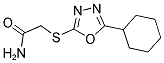 2-[(5-CYCLOHEXYL-1,3,4-OXADIAZOL-2-YL)SULFANYL]ACETAMIDE Struktur