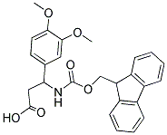 3-(3,4-DIMETHOXY-PHENYL)-3-(9 H-FLUOREN-9-YLMETHOXYCARBONYLAMINO)-PROPIONIC ACID Struktur