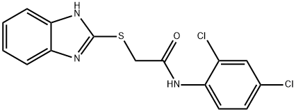 2-(1H-BENZIMIDAZOL-2-YLTHIO)-N-(2,4-DICHLOROPHENYL)ACETAMIDE Struktur