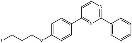 3-FLUOROPROPYL 4-(2-PHENYL-4-PYRIMIDINYL)PHENYL ETHER Struktur