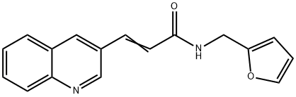 (E)-N-(2-FURYLMETHYL)-3-(3-QUINOLINYL)-2-PROPENAMIDE Struktur