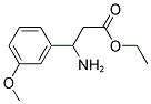 3-AMINO-3-(3-METHOXY-PHENYL)-PROPIONIC ACID ETHYL ESTER Struktur