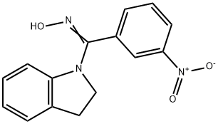 2,3-DIHYDRO-1H-INDOL-1-YL(3-NITROPHENYL)METHANONE OXIME Struktur