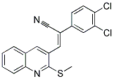 (Z)-2-(3,4-DICHLOROPHENYL)-3-[2-(METHYLSULFANYL)-3-QUINOLINYL]-2-PROPENENITRILE Struktur