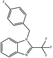 1-(4-FLUOROBENZYL)-2-(TRIFLUOROMETHYL)-1H-1,3-BENZIMIDAZOLE Struktur