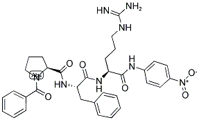 BENZOYL-PRO-PHE-ARG-PNA Struktur