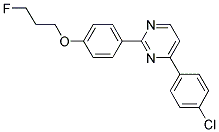 4-(4-CHLOROPHENYL)-2-[4-(3-FLUOROPROPOXY)PHENYL]PYRIMIDINE Struktur