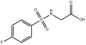 2-([(4-FLUOROPHENYL)SULFONYL]AMINO)ACETIC ACID Struktur