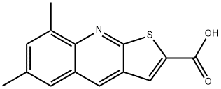 6,8-DIMETHYL-THIENO[2,3-B ]QUINOLINE-2-CARBOXYLIC ACID Struktur