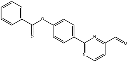 4-(4-FORMYL-2-PYRIMIDINYL)PHENYL BENZENECARBOXYLATE Struktur