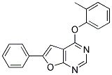 2-METHYLPHENYL 6-PHENYLFURO[2,3-D]PYRIMIDIN-4-YL ETHER Struktur