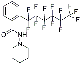 N-PIPERIDINO-2-(1,1,2,2,3,3,4,4,5,5,6,6,6-TRIDECAFLUOROHEXYL)BENZAMIDE Struktur