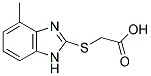 [(4-METHYL-1H-BENZIMIDAZOL-2-YL)SULFANYL]ACETIC ACID Struktur