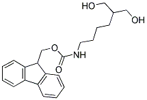 2-(N-FMOC-4-AMINOBUTYL)-1,3-PROPANEDIOL Struktur