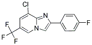 8-CHLORO-2-(4-FLUOROPHENYL)-6-(TRIFLUOROMETHYL)IMIDAZO[1,2-A]PYRIDINE Struktur