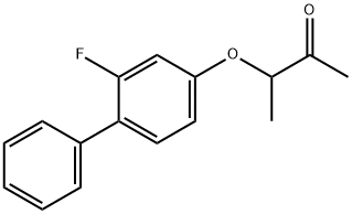 3-[(2-FLUORO[1,1'-BIPHENYL]-4-YL)OXY]-2-BUTANONE Struktur