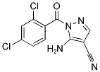 5-AMINO-1-(2,4-DICHLOROBENZOYL)-1H-PYRAZOLE-4-CARBONITRILE Struktur