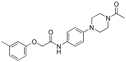 N-(4-(4-ACETYLPIPERAZIN-1-YL)PHENYL)-2-(M-TOLYLOXY)ACETAMIDE Struktur