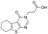 3-(4-OXO-5,6,7,8-TETRAHYDRO-4H-BENZO[4,5]THIENO[2,3-D]PYRIMIDIN-3-YL)-PROPIONIC ACID Struktur