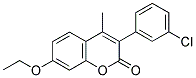 3(3'-CHLOROPHENYL)-7-ETHOXY-4-METHYLCOUMARIN Struktur