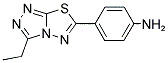 4-(3-ETHYL-[1,2,4]TRIAZOLO[3,4-B][1,3,4]THIADIAZOL-6-YL)-PHENYLAMINE Struktur